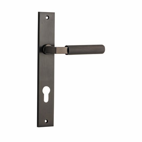 Brunswick Rectangular Lever Ent SB