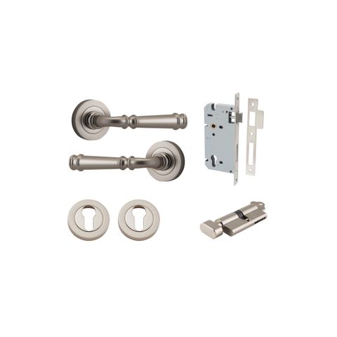 Verona Round Rose Lever Ent Kit KT SN