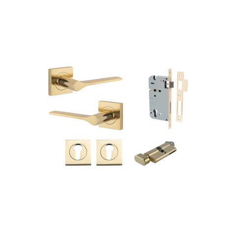 Como Square Rose Lever Ent KT PB