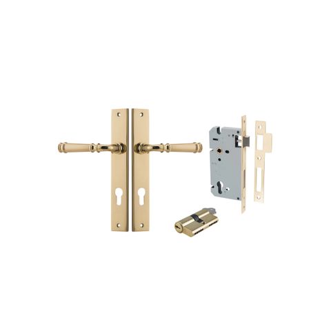 Verona Rectangular Lever Ent KK PB