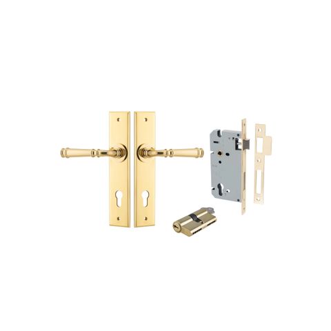 Verona Chamfered Lever Ent KK PB