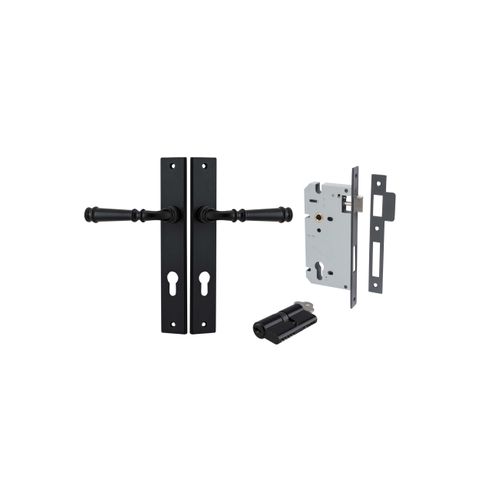 Verona Rectangular Lever Ent KK MB