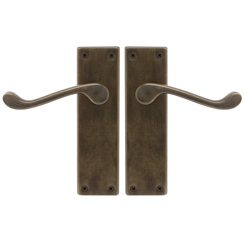 York Square Longplate Lever Only ORB