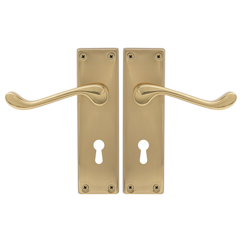 York Square Longplate Std Key PB