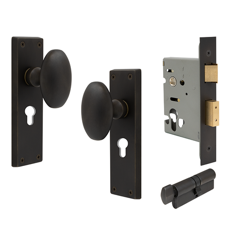 Camden Square Longplate Euro Lock DRB