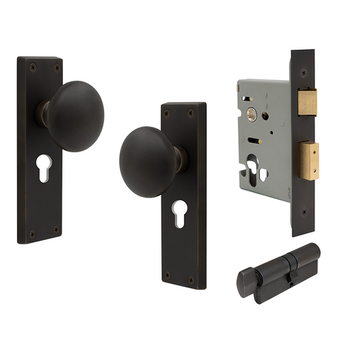 Sutton Square Longplate Euro Lock DRB
