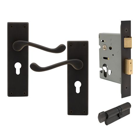 York Square Longplate Euro Lock DRB
