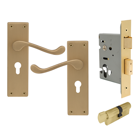 York Square Longplate Euro Lock MSB