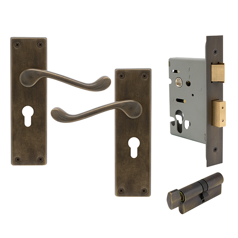 York Square Longplate Euro Lock ORB