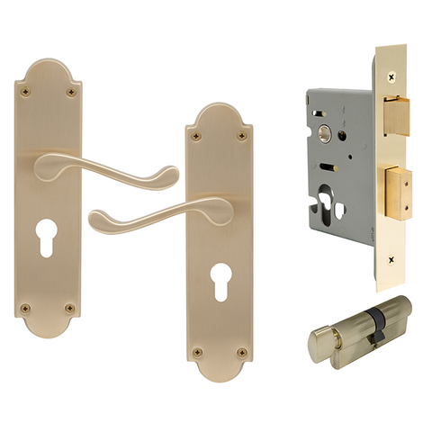 York Victorian Longplate Euro Lock USB