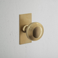 Corston Poplar Short Plate Knob
