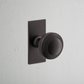 Corston Poplar Short Plate Door Knob