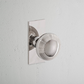 Corston Poplar Short Plate Knob