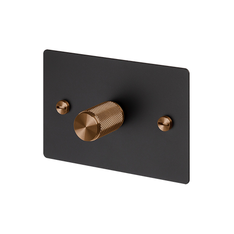 B+P 1G Dimmer Horizontal 250W Cross WS