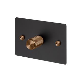 B+P 1G Dimmer Horizontal 250W Cross WS