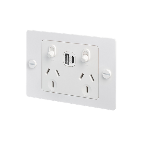 2G Socket USB A+C Cross W