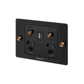 B+P 2G Socket USB A+C Cross with logo WS