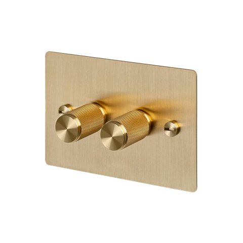 2G Dimmer Horizontal 100W Cross BR