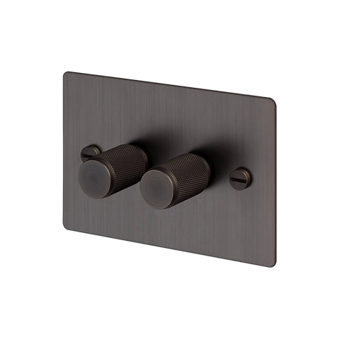 2G Dimmer Horizontal 100W Cross SB