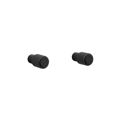 B+P Cast Knob Set Welders Black Set of 2
