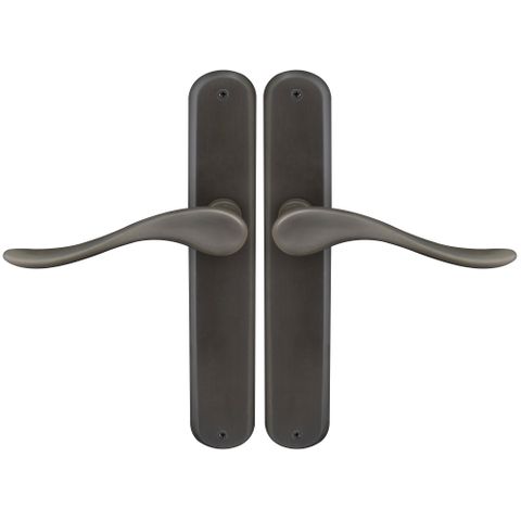 Haven Oval LP Levers Blank DRB