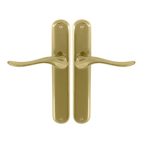 Haven Oval LP Levers Blank PB