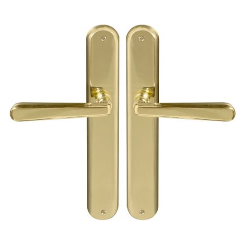 Villa Oval LP Levers Blank PB