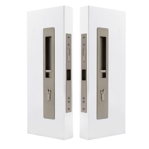 Lume Locking Set 35-37mm Doors BN