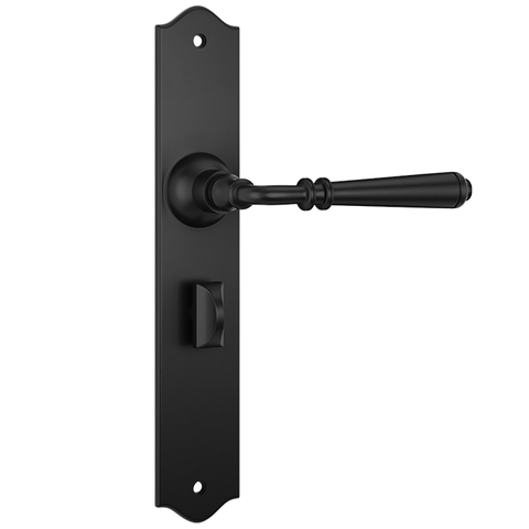 Reims Door Lever Privacy Pair MatBla