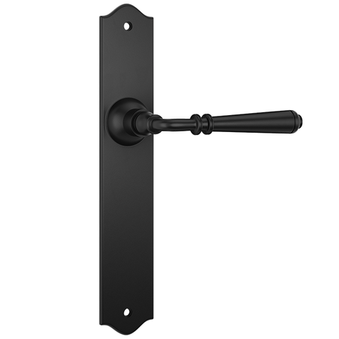 Reims Door Lever Latch Pair MatBla