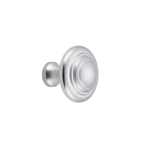 Domed Cupboard Knob SatChr D25xP24mm