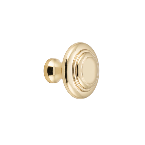 Domed Cupboard Knob UnlPolBra D25xP24mm