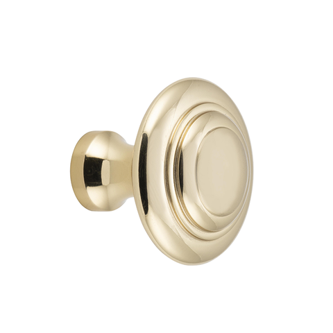 Domed Cupboard Knob UnlPolBra D38xP35mm