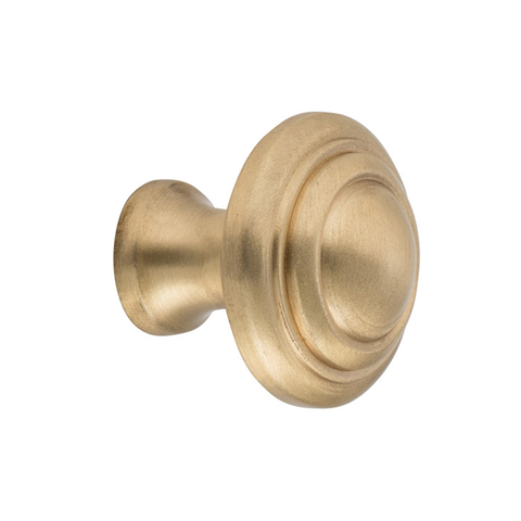 Domed Cupboard Knob SatBra D25xP24mm