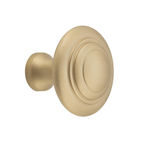 Domed Cupboard Knob UnlSatBra D38xP35mm