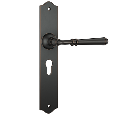 Reims Door Lever Euro Pair AntCop