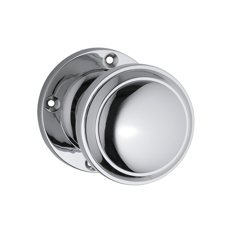 Milton Round Rose Door Knob ChrPla