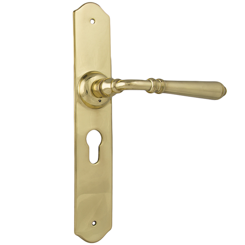 Reims Door Lever Euro Pair UnlPolBra