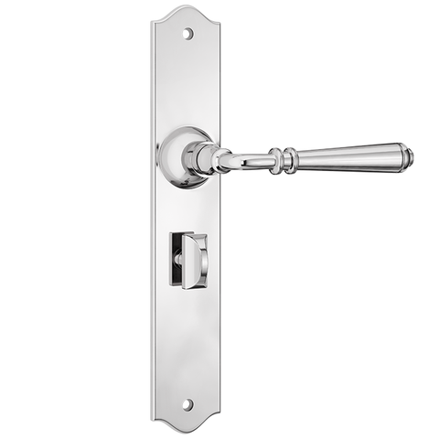 Reims Door Lever Privacy Pair ChrPla