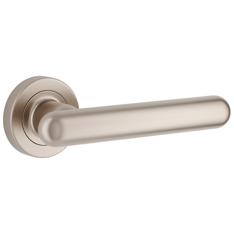 Door Lever Puerto Rose Round Latch Pair