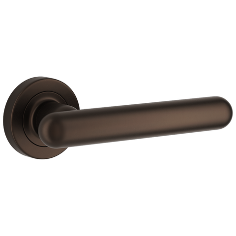 Door Lever Puerto Rose Round Latch Pair