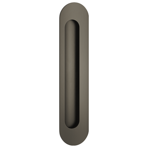 Flush Pull Oval Graphite PVD H225xW50xP2