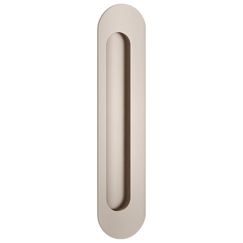 Flush Pull Oval Satin Nickel H225xW50xP2