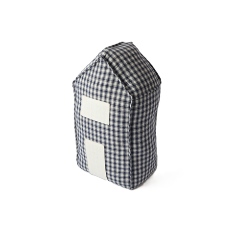 Doorstop House Tartan Blue
