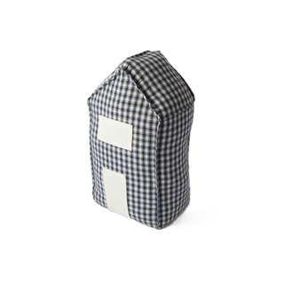 Doorstop House Tartan Blue