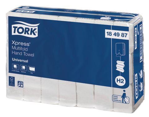 Tork Express Multifold Hand Towel/Slimline Universal - H2 1 PLY 230 x Sheets