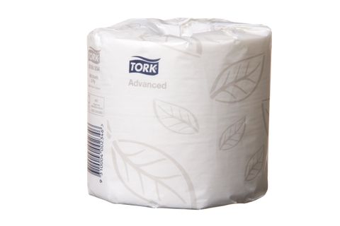 Tork Soft Conventional Toilet Roll Advanced White 2ply 400 sheets