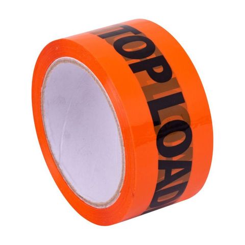 Stylus Acrylic "TOP LOAD ONLY" Tape - Fluro Orange/Black