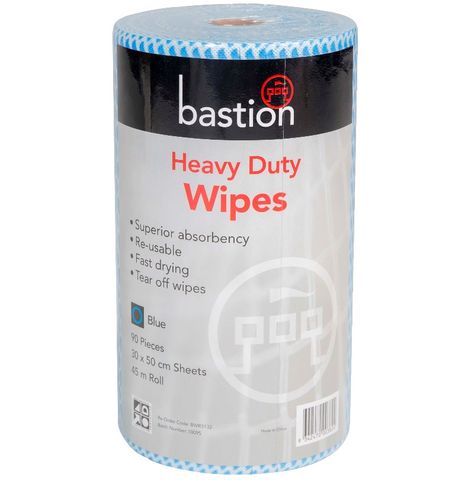 Heavy Duty Wipes Blue - Roll