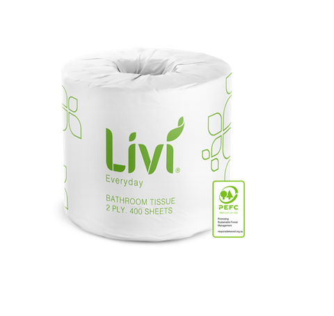 Livi Everyday Basics Toilet Tissue 2 Ply 400 Sheets